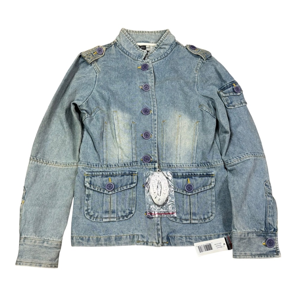 NWT Vintage 90s Steve Madden Long Island City Denim Jean Jacket Women's‎ Medium